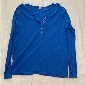 J.Crew Henley top XL